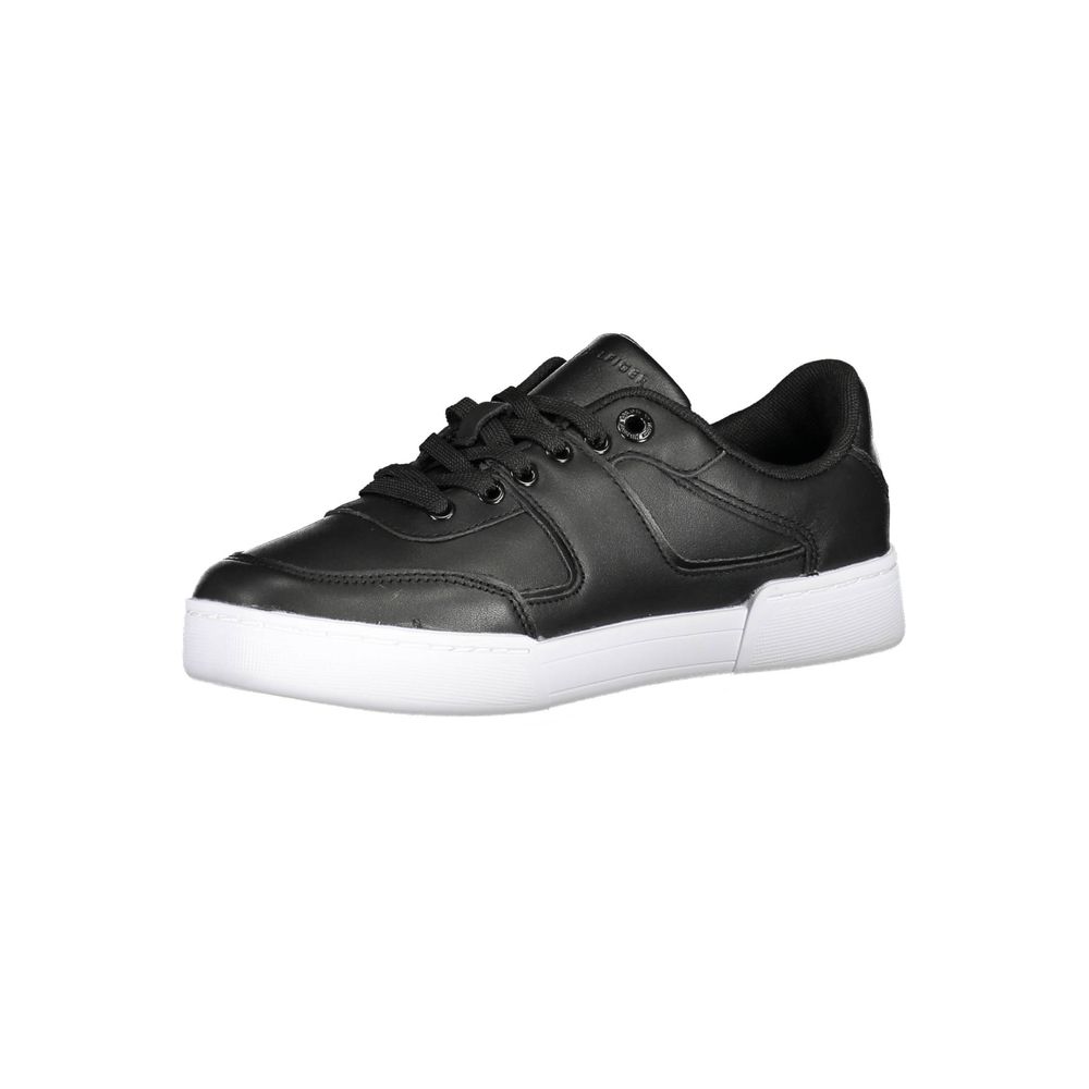 Tommy Hilfiger Schwarzer Damen-Sneaker aus Polyester