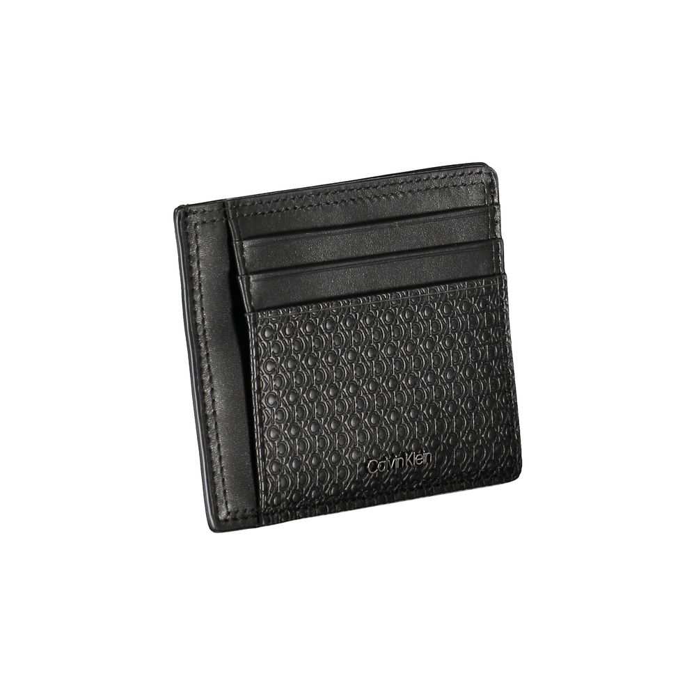 Calvin Klein Elegant Black Leather Wallet with Card Holder