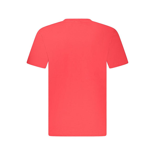 Fila Rotes Baumwoll-T-Shirt für Herren