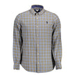 U.S. POLO ASSN. Herrenhemd aus blauer Baumwolle