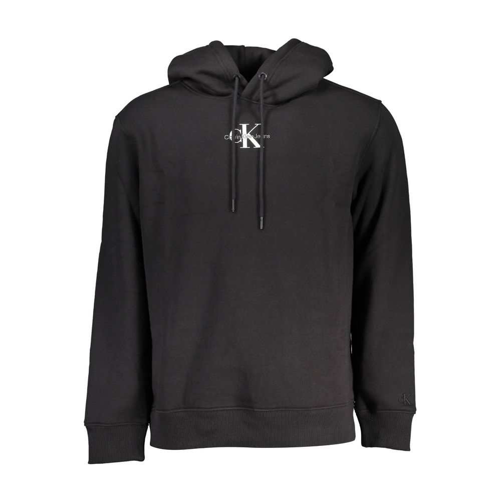 Calvin Klein Men's Black Cotton Sweater Hoodie