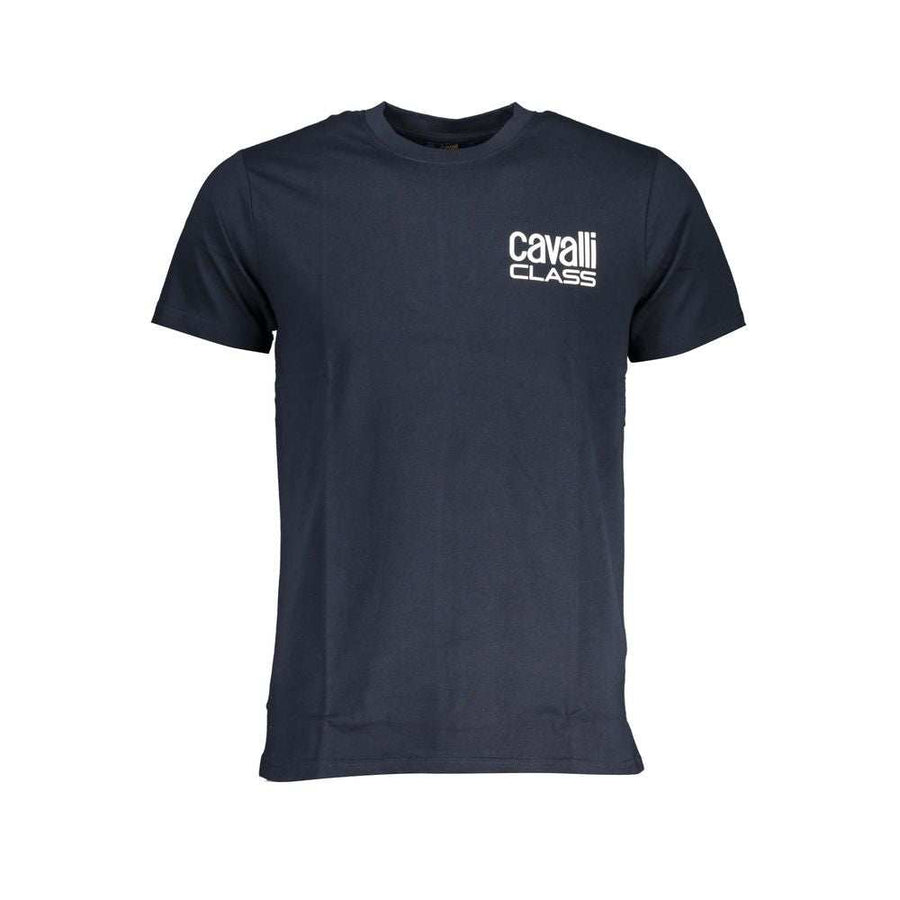 Cavalli Class Men's Blue Cotton T-Shirt