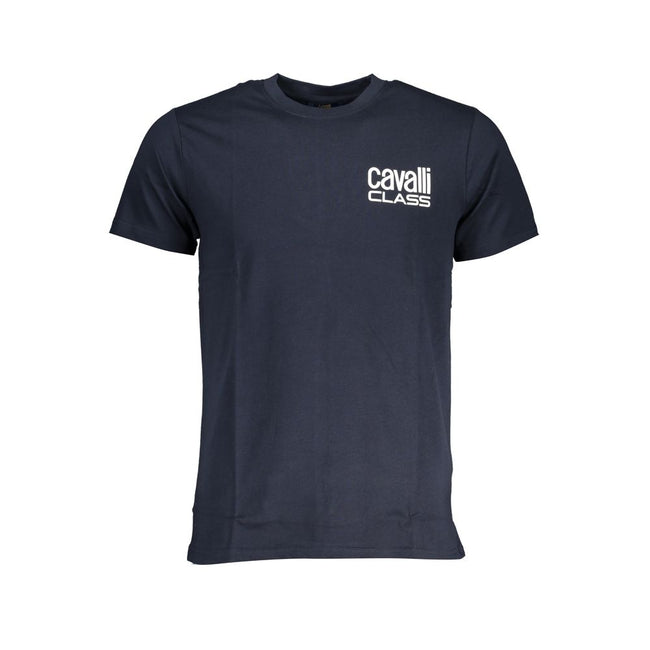 Cavalli Class Blu Baumwoll-T-Shirt für Herren