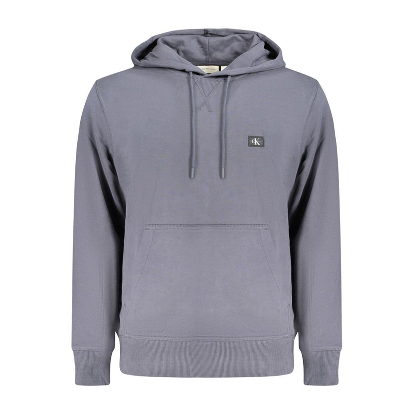 Calvin Klein Blaues Herren-Kapuzensweatshirt aus Baumwolle