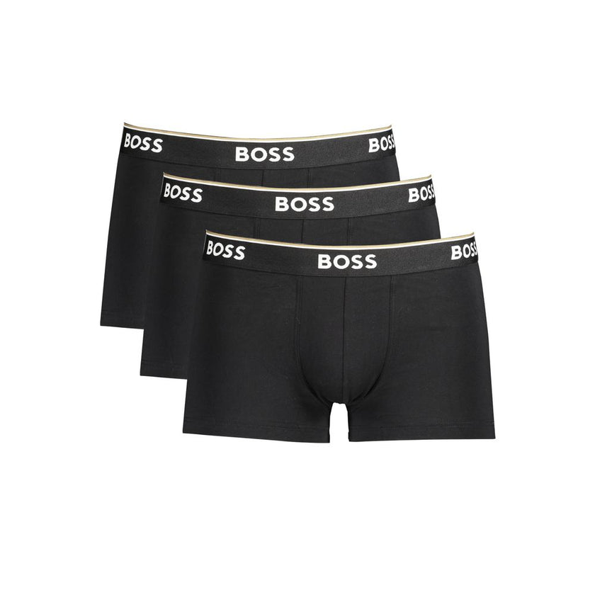 Hugo Boss Schwarze Herren-Boxershorts aus Baumwolle