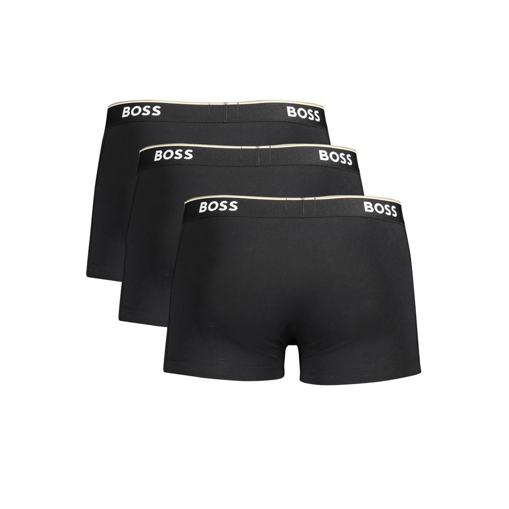 Hugo Boss Men's Black Cotton Boxer Shorts