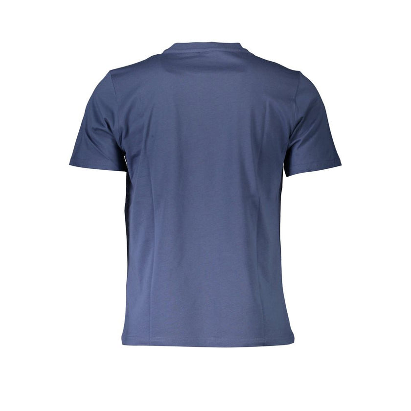 North Sails Blu Baumwoll-T-Shirt für Herren