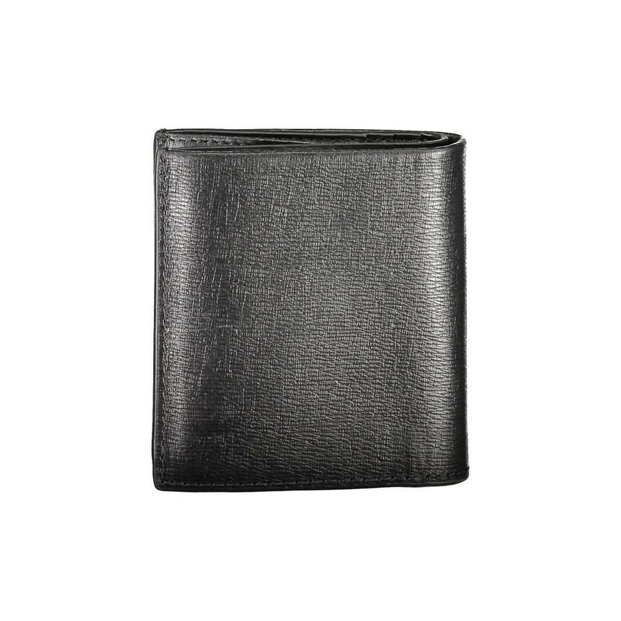 Calvin Klein Schwarzes Leder Portemonnaie