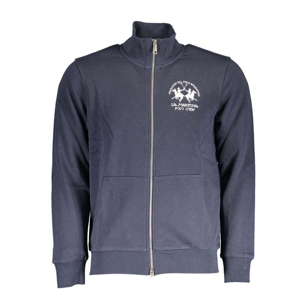 La Martina Blaues Baumwoll-Sweatshirt für Herren