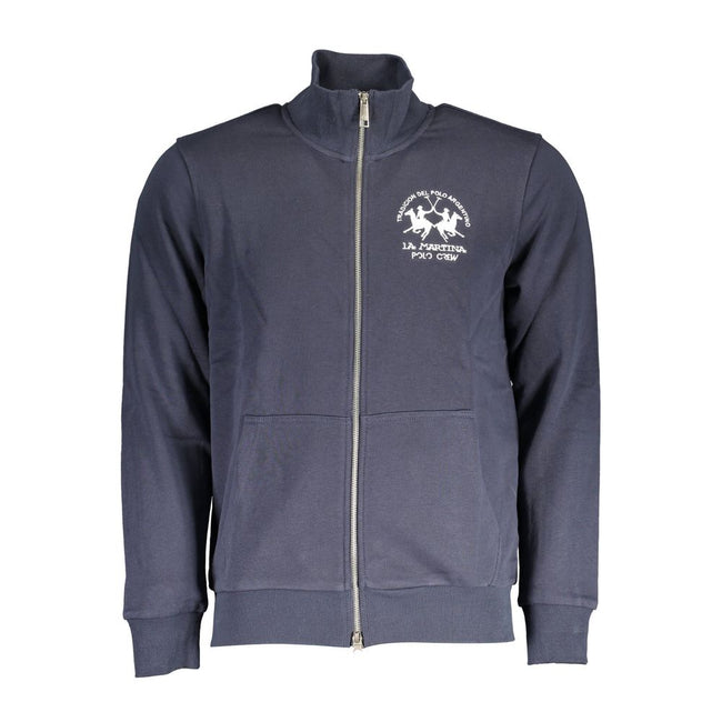 La Martina Blaues Baumwoll-Sweatshirt für Herren