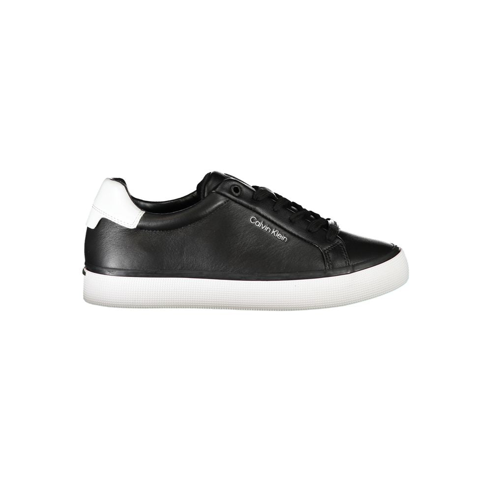 Calvin Klein Schwarzer Sneaker aus echtem Leder