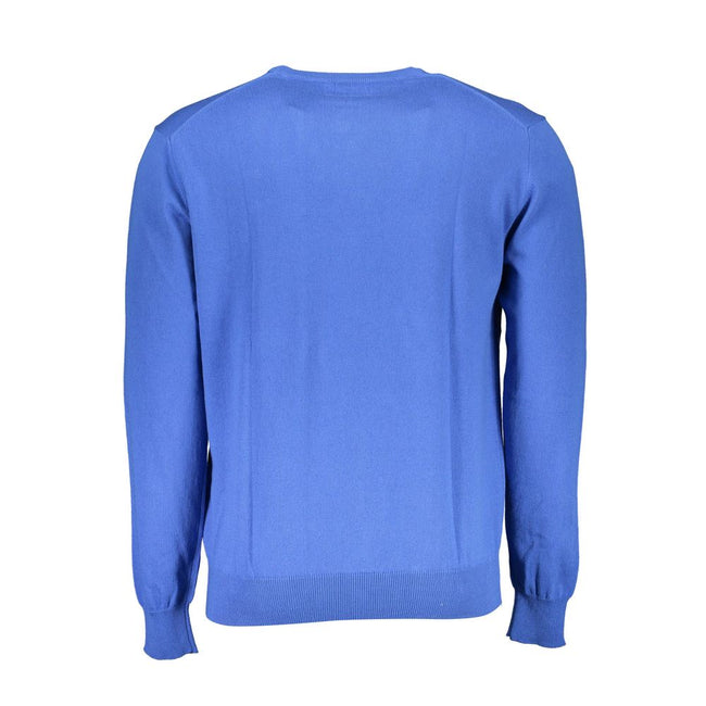 La Martina Blauer Baumwollpullover für Männer