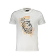 Cavalli Class Weißes Herren-T-Shirt aus Baumwolle