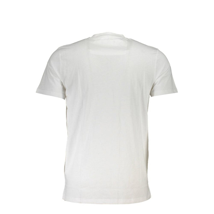 Cavalli Class Weißes Herren-T-Shirt aus Baumwolle
