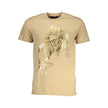 Cavalli Class Beige Baumwoll-T-Shirt für Herren
