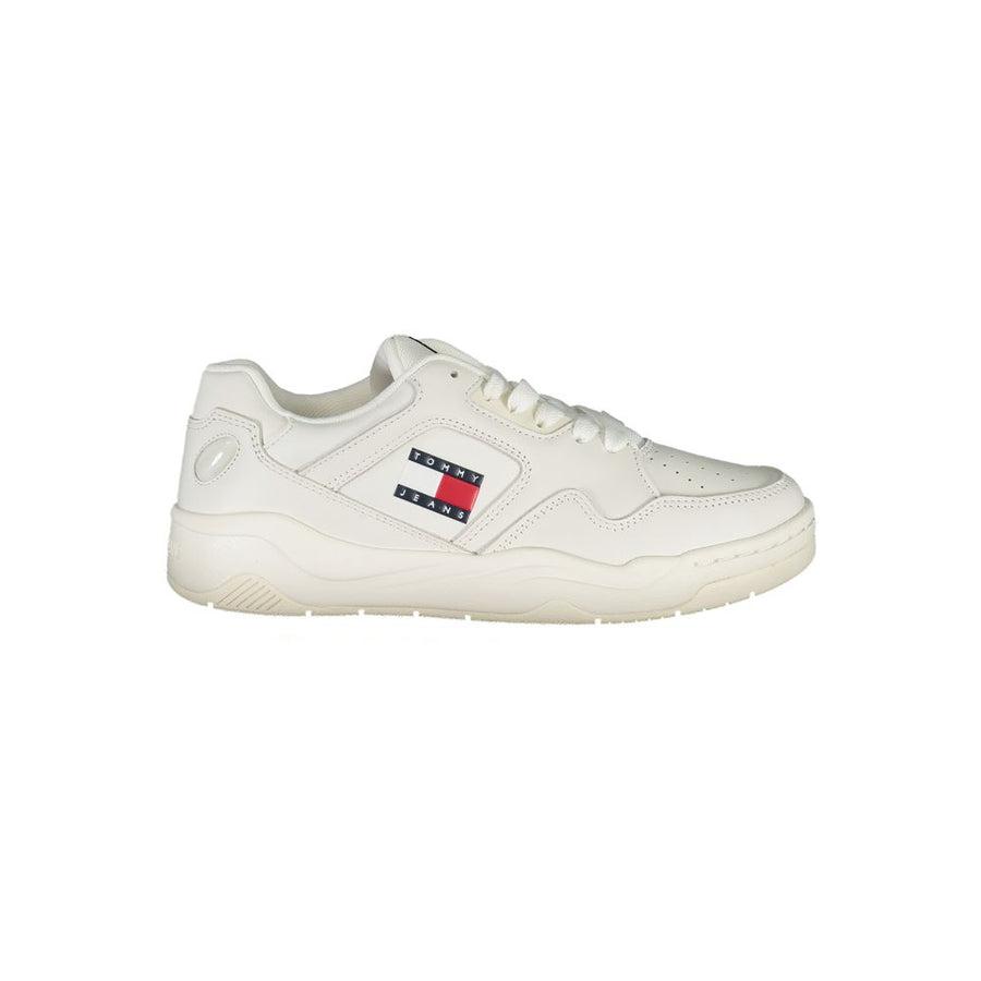 Tommy Hilfiger White Polyester Low-Top Sneakers