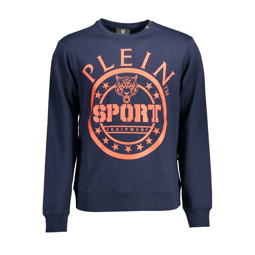Plein Sport Blaues Baumwoll-Sweatshirt für Herren