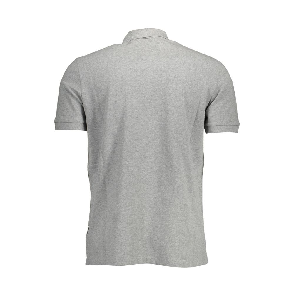 Napapijri Graues Baumwoll-Poloshirt