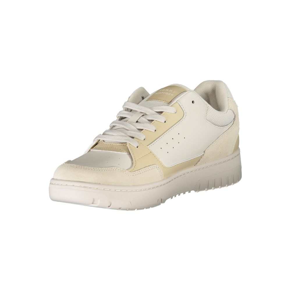 Tommy Hilfiger Men's Beige Polyurethane Sneakers