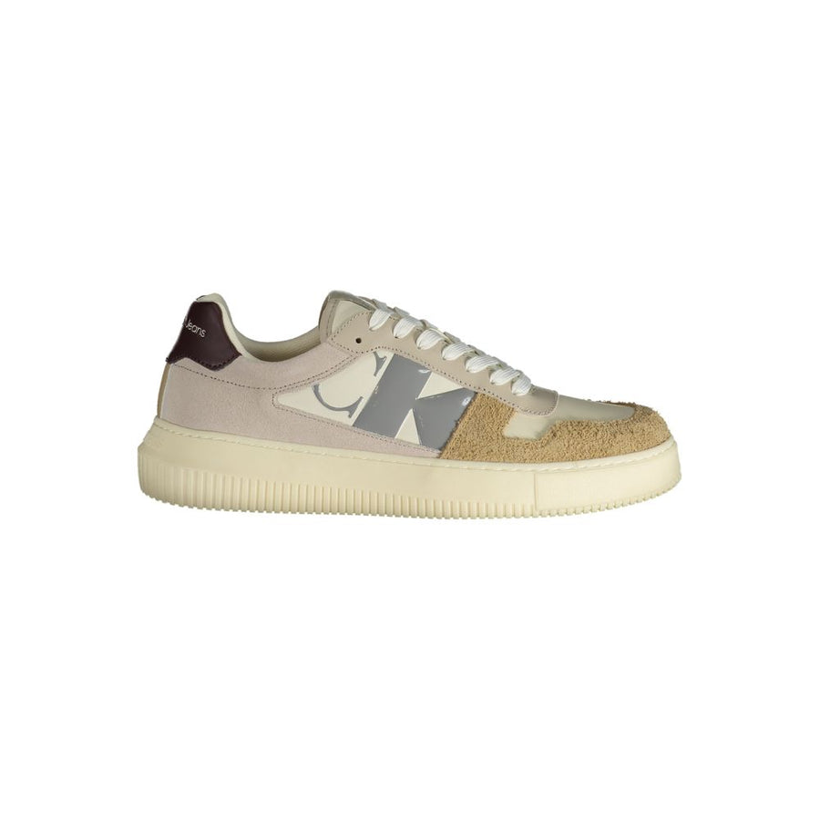Calvin Klein Men's Beige Polyurethane Trainers
