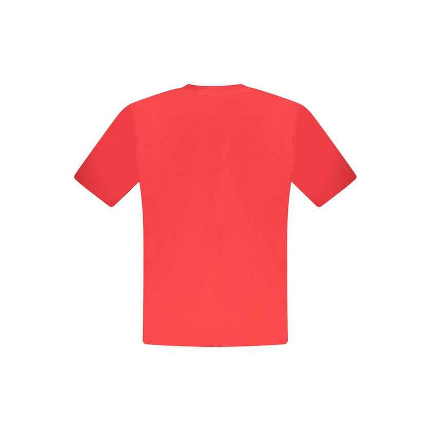 North Sails Rotes Baumwoll-T-Shirt für Herren