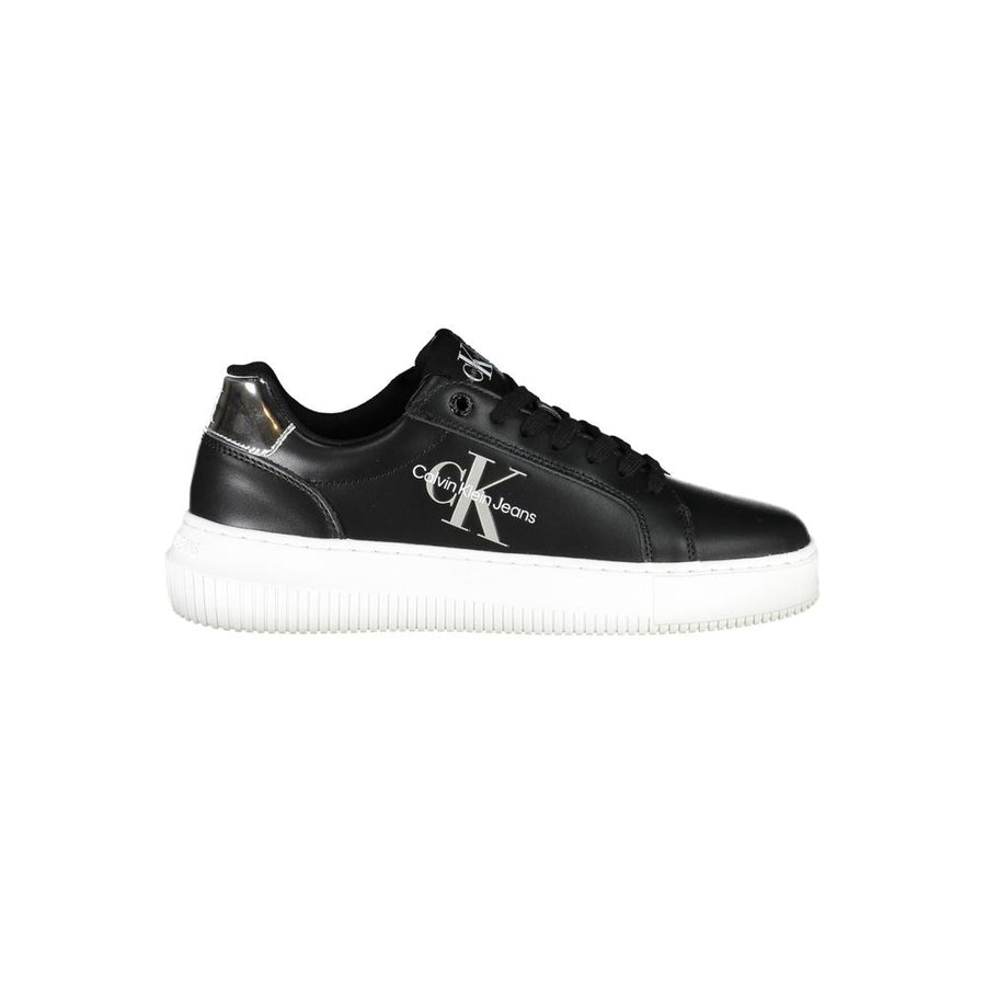 Calvin Klein Women's Black Leather Sneakers