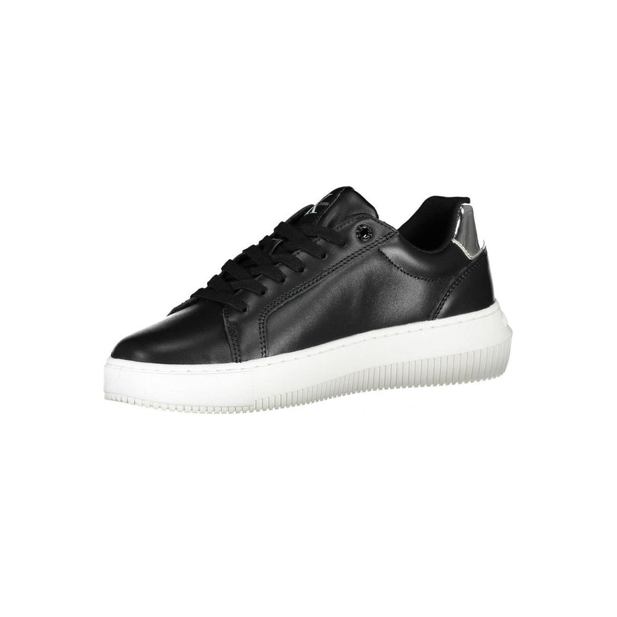 Calvin Klein Women's Black Leather Sneakers