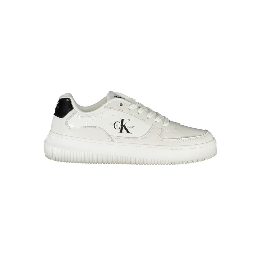 Calvin Klein Weiße Leder-Sneaker für Damen