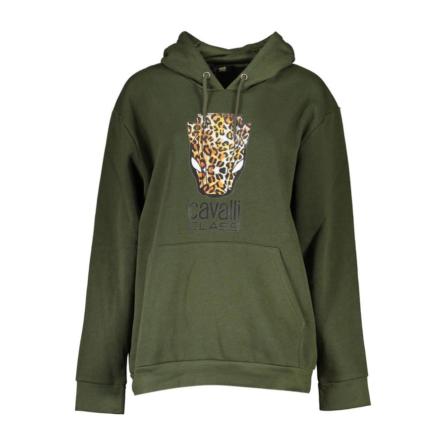 Cavalli Class Women's Green Cotton Sweater