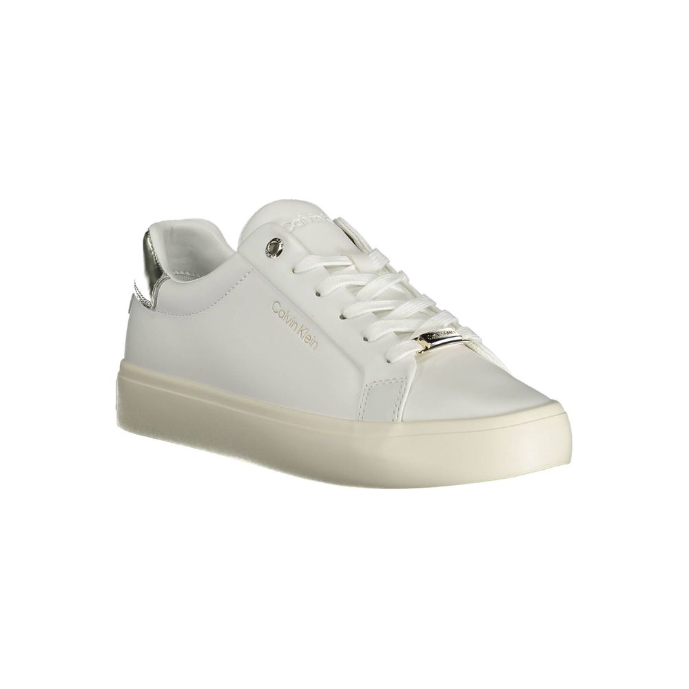 Calvin Klein Sneaker aus weißem Polyester