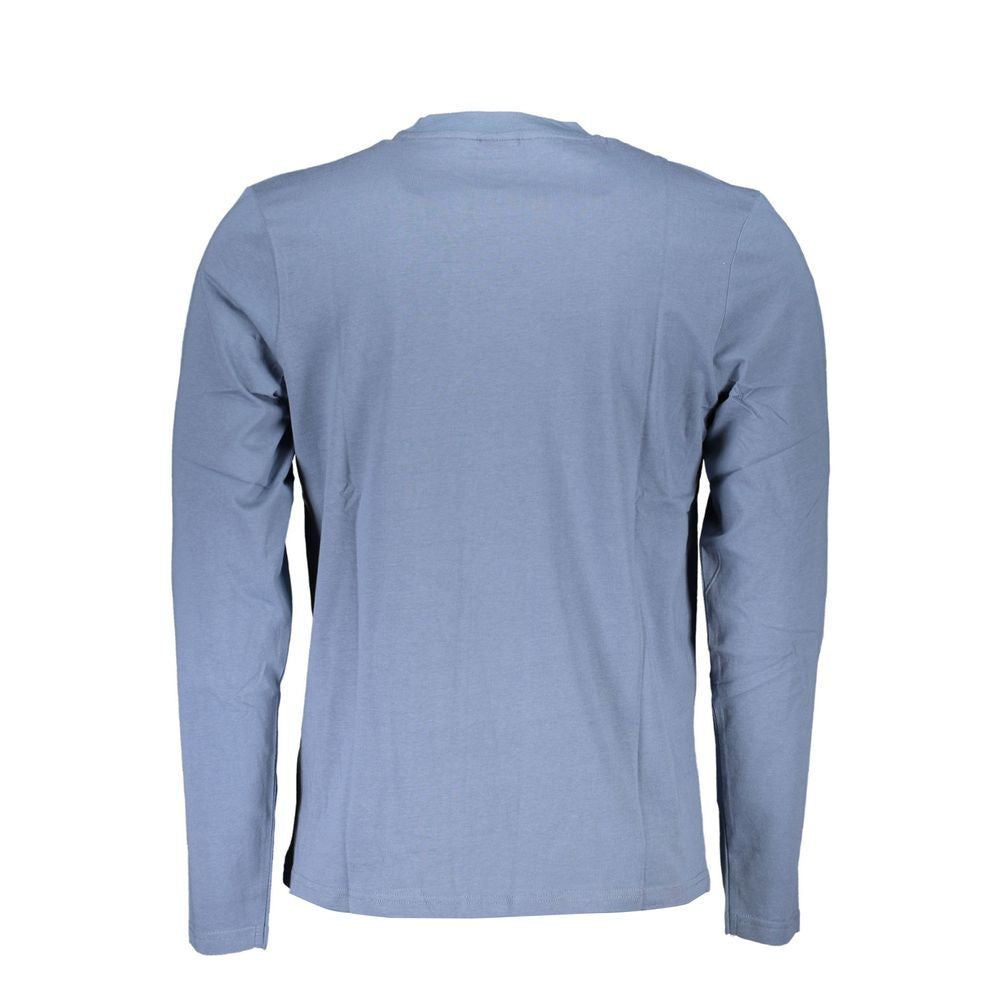 North Sails Blu Baumwoll-T-Shirt für Herren