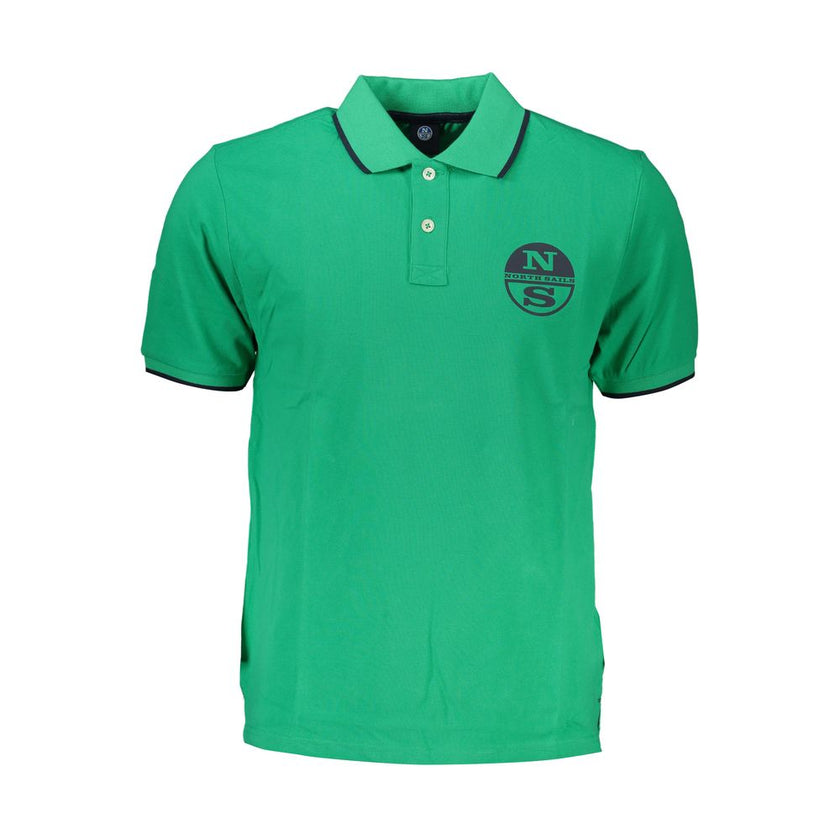 North Sails Verde Baumwoll-Poloshirt für Herren