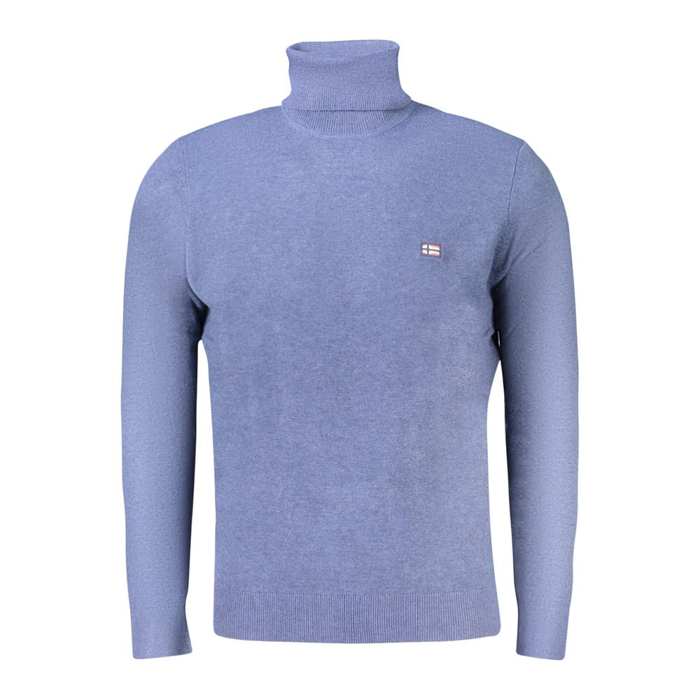Norway 1963 Blauer Herrenpullover aus Wolle