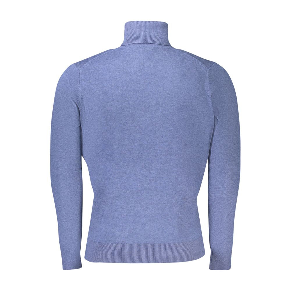 Norway 1963 Blauer Herrenpullover aus Wolle