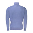 Norway 1963 Blauer Herrenpullover aus Wolle