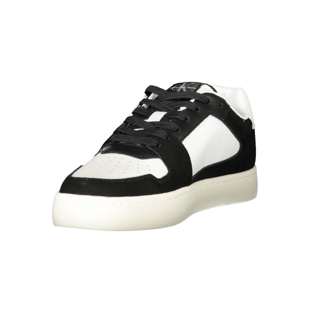 Calvin Klein Weiße Herren-Sneaker aus Polyester