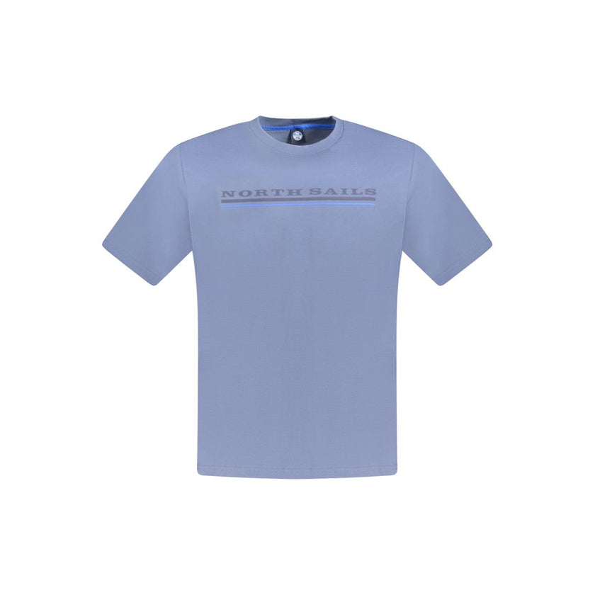 North Sails Blu Baumwoll-T-Shirt für Herren