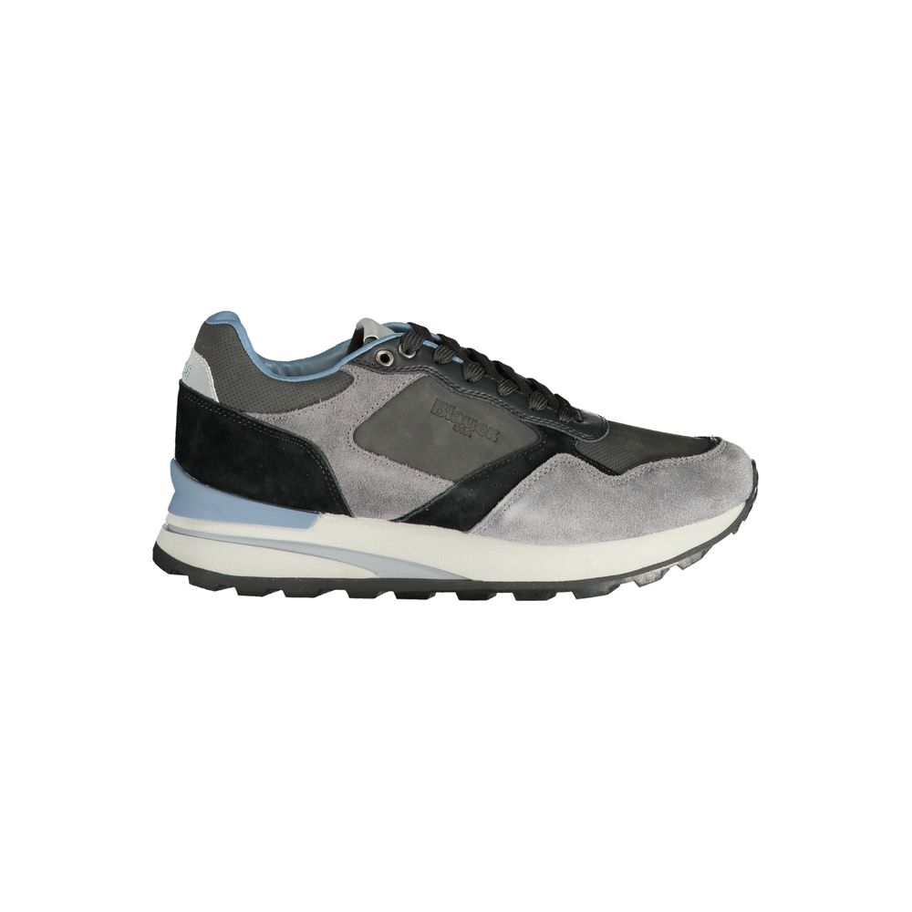 Blauer Grigio Poliuretano Herren-Sneaker