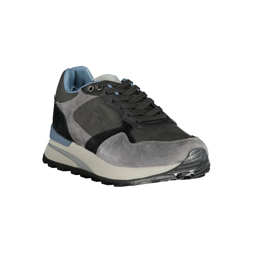 Blauer Grigio Poliuretano Herren-Sneaker