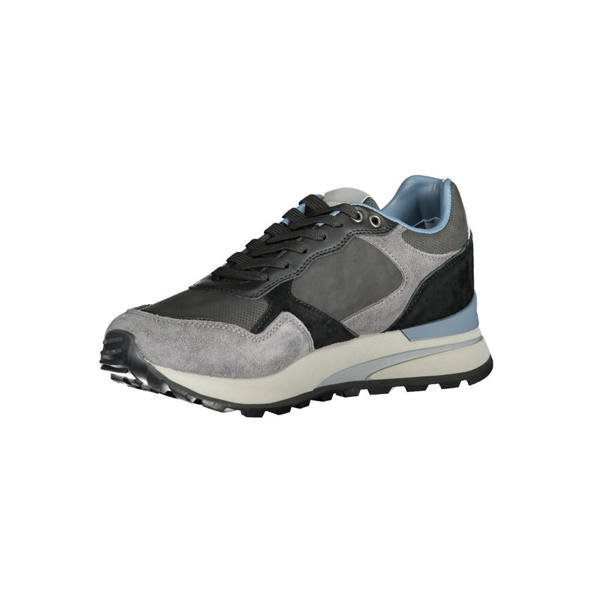 Blauer Grigio Poliuretano Herren-Sneaker