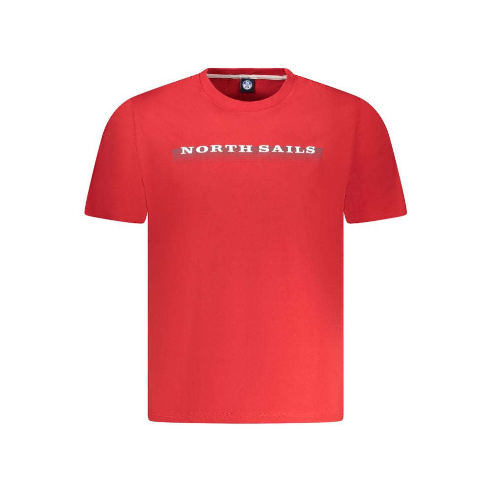 North Sails Rosso Baumwoll-T-Shirt für Herren