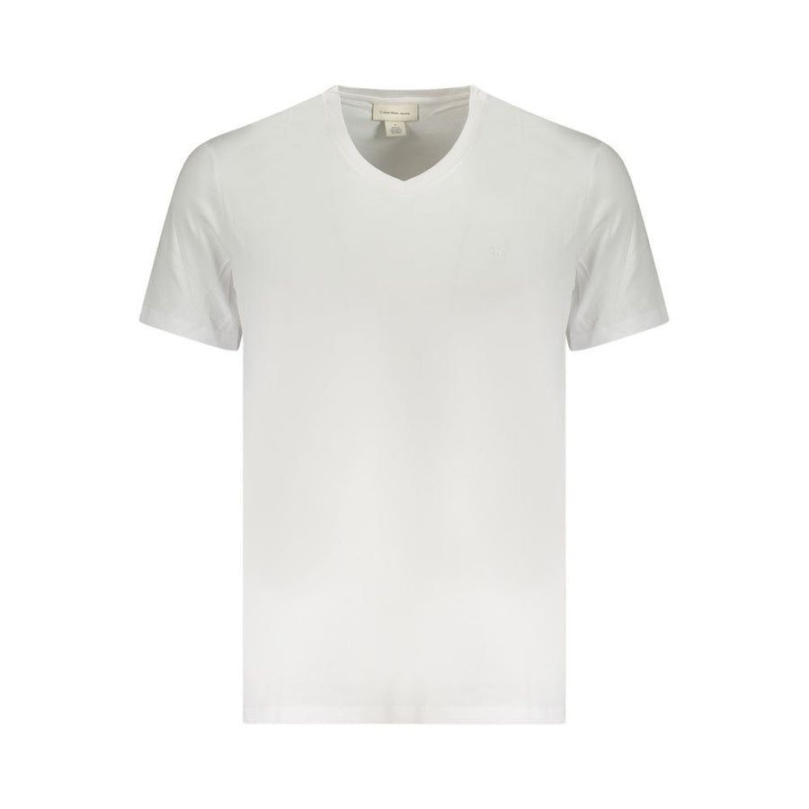 Calvin Klein Men's White Cotton T-Shirt