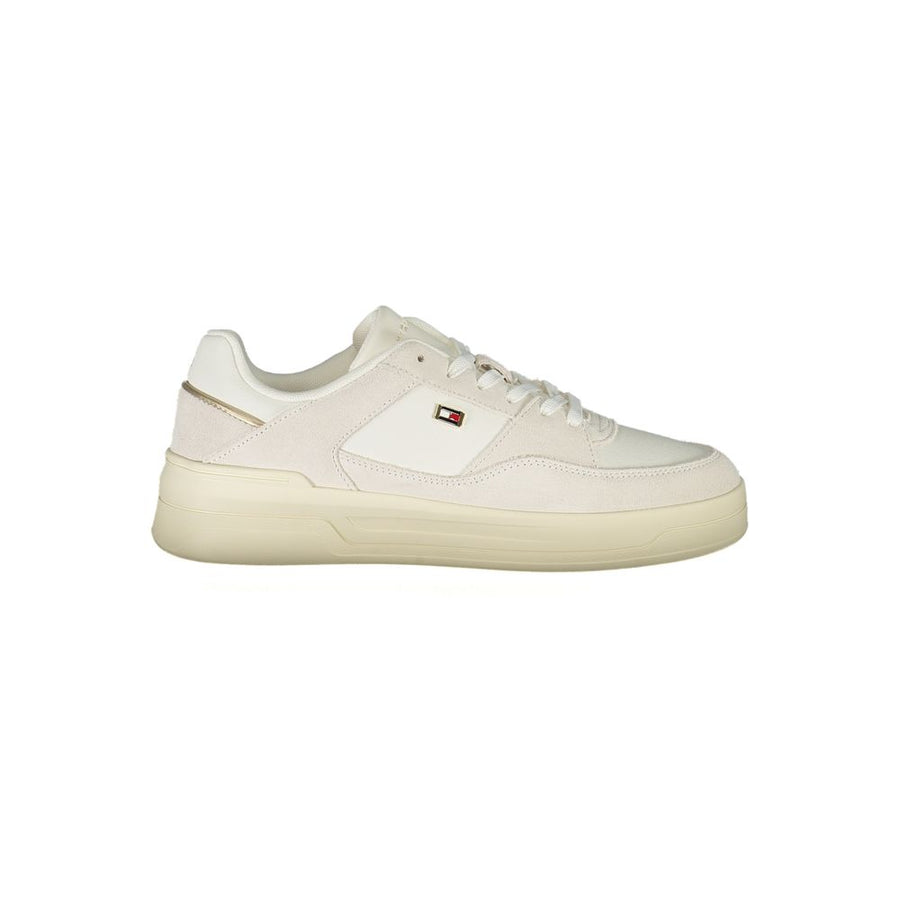 Tommy Hilfiger White Women's Polyurethane Sneakers