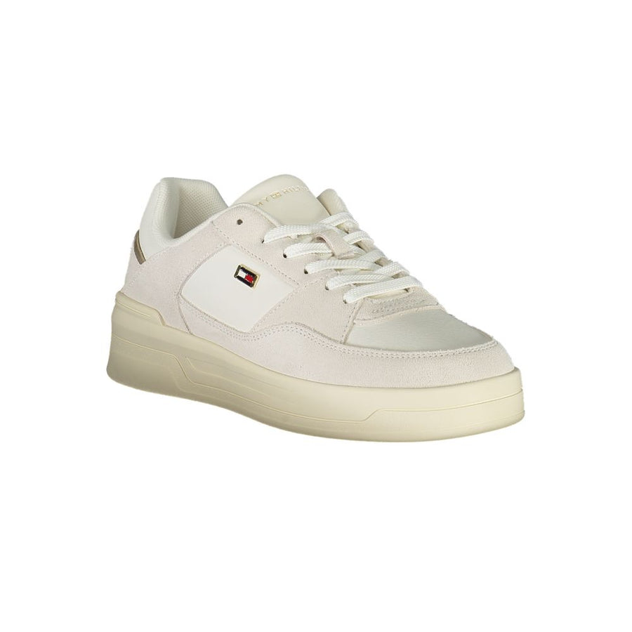 Tommy Hilfiger White Women's Polyurethane Sneakers