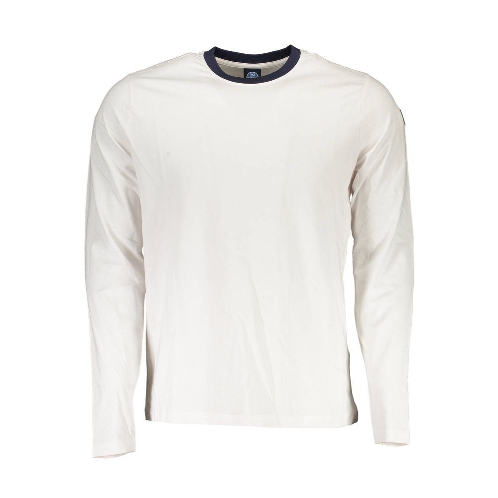 North Sails Weißes Baumwoll-T-Shirt für Herren