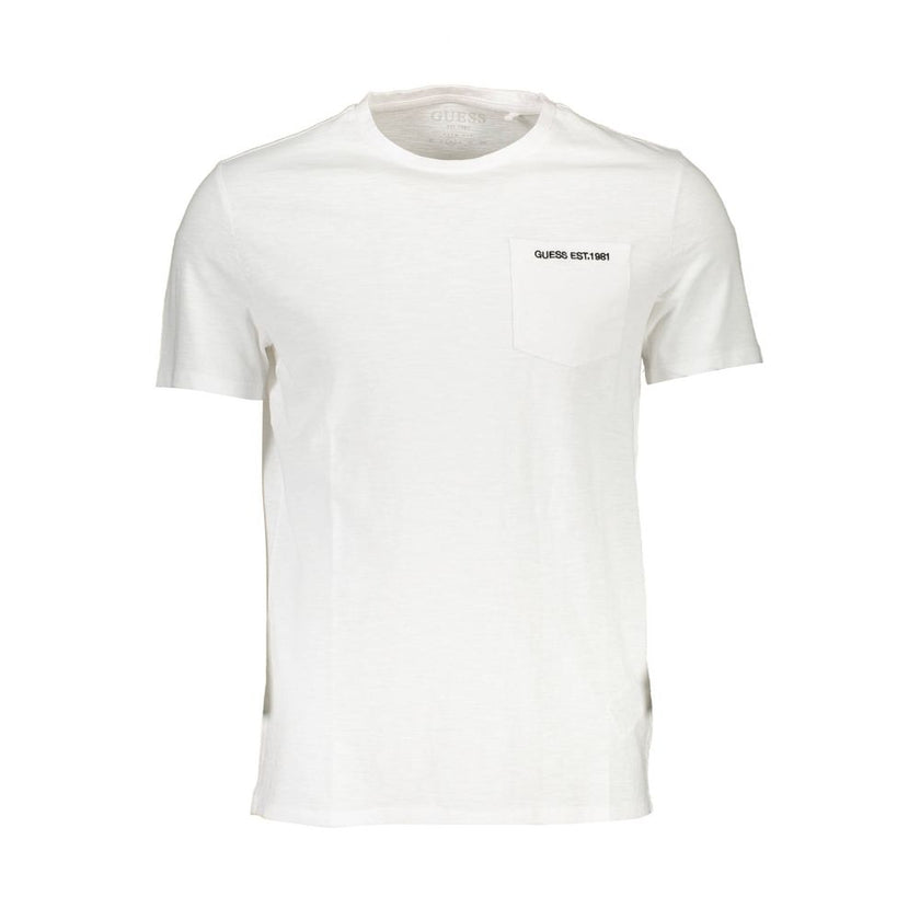 Guess Jeans Bianco Baumwoll-T-Shirt für Herren