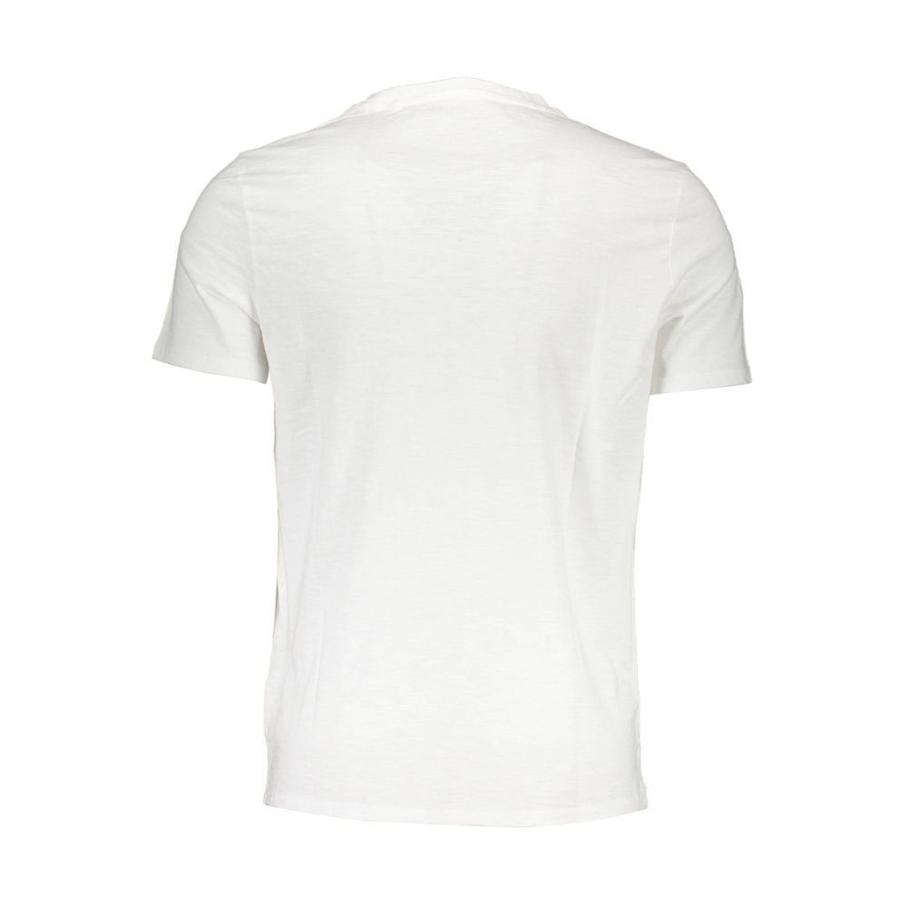 Guess Jeans Men's White Cotton T-Shirt
