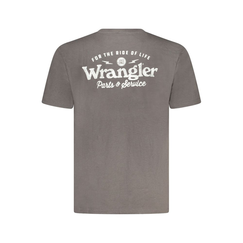 Wrangler Schwarzes Baumwoll-T-Shirt für Herren