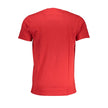 Cavalli Class Rotes Baumwoll-T-Shirt für Herren