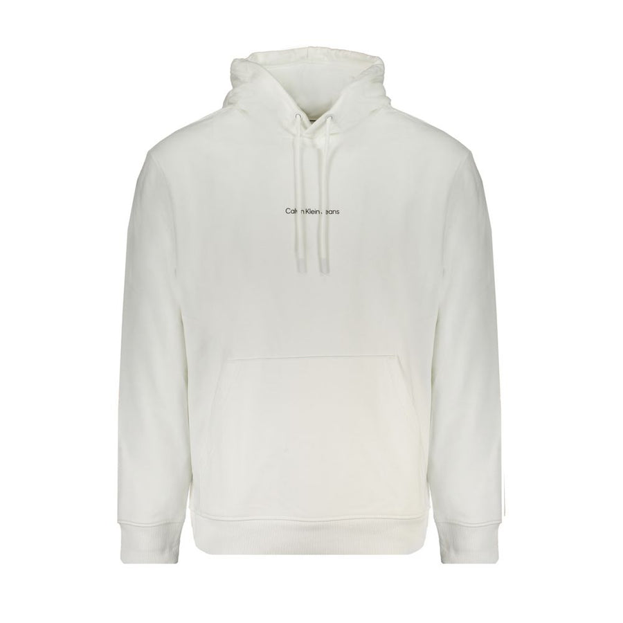 Calvin Klein Weißes Herren-Sweatshirt aus Baumwolle